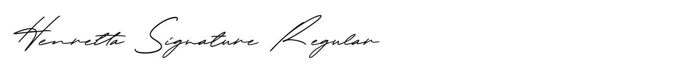 Henretta Signature Regular